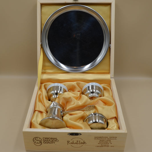 Coffee Set Silver Plane - 2 Cups