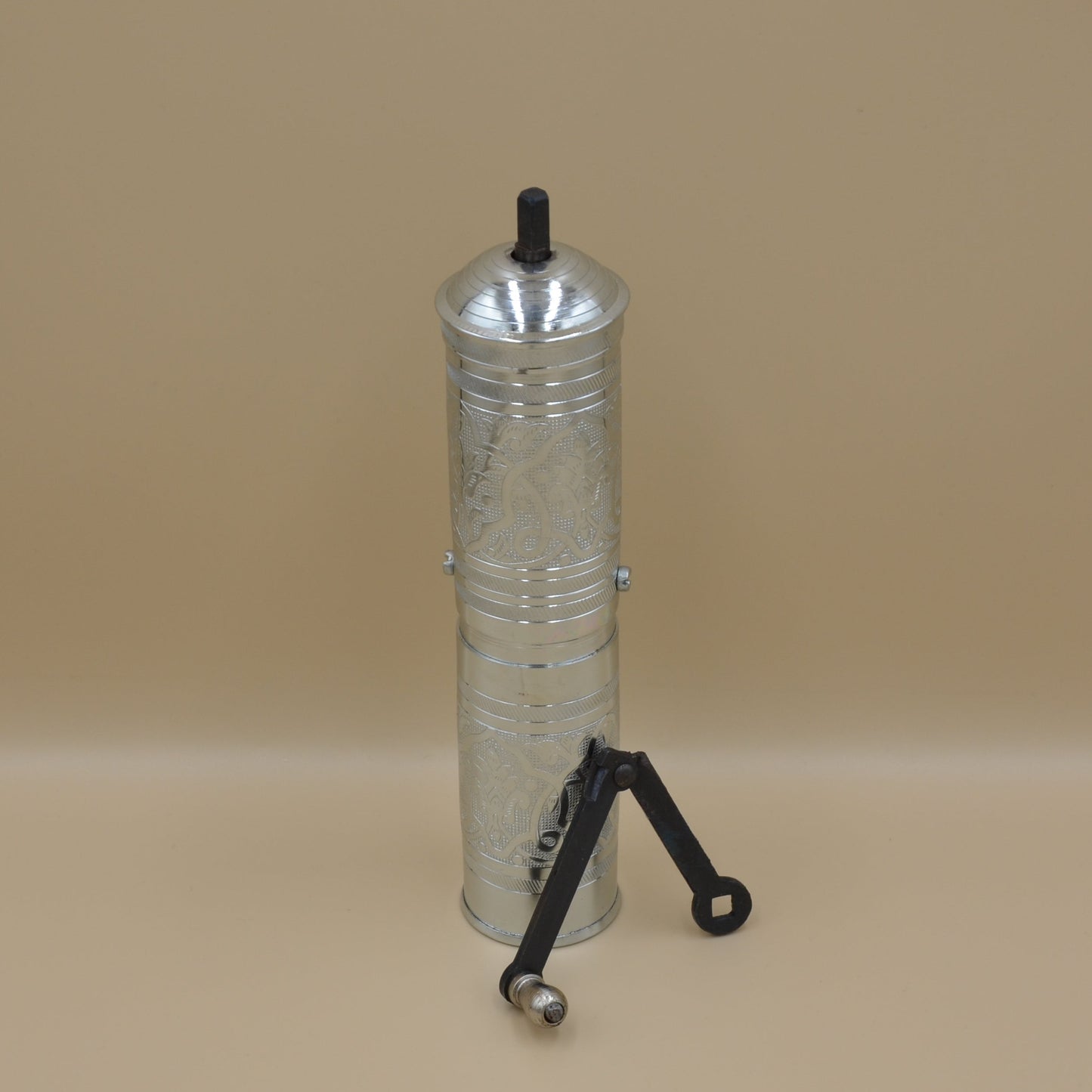 Kaffeemühle Ornament - silber