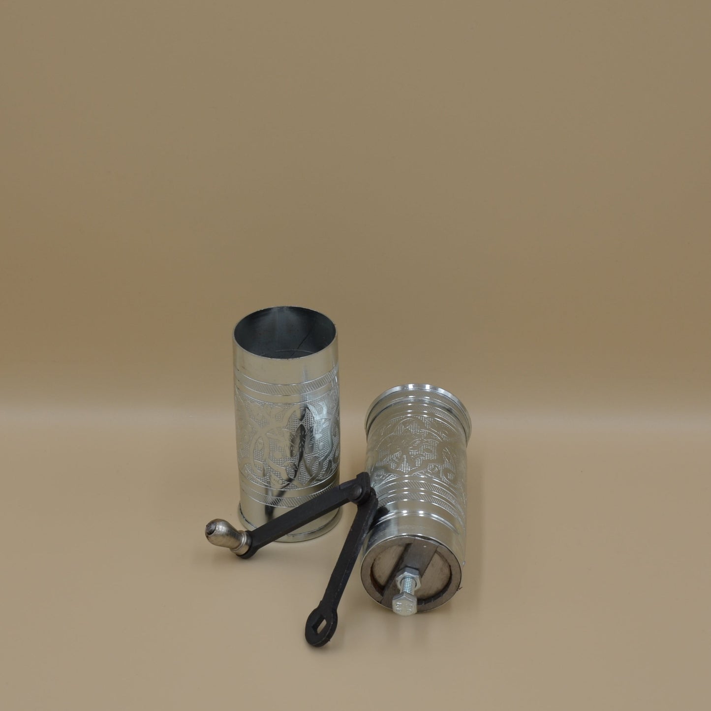 Kaffeemühle Ornament - silber