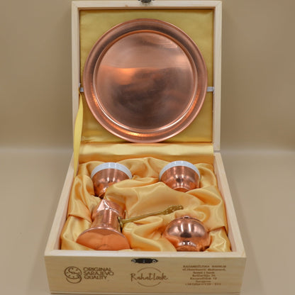 Coffee Set Copper Plain - 2 Cups - Rahatlook®
