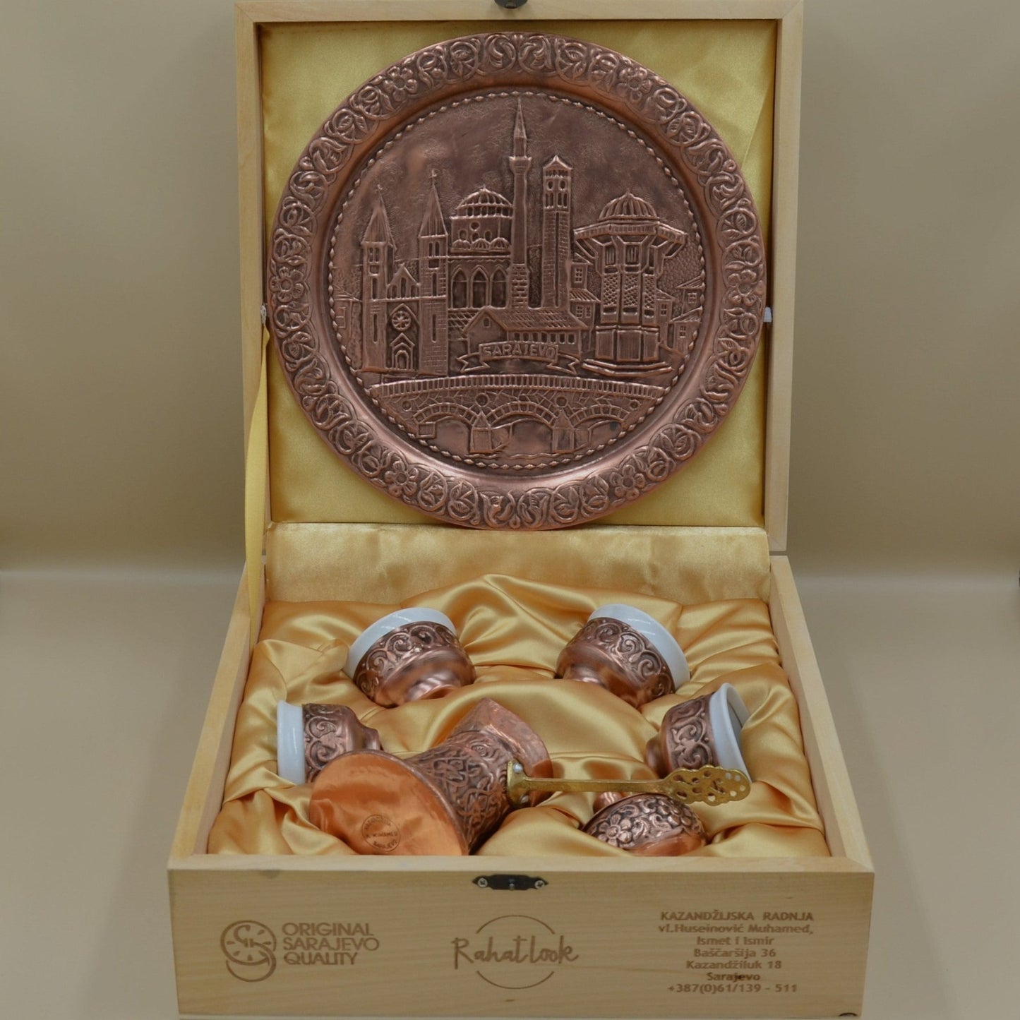 Coffee Set Copper Sarajevo - 4 Cups - Rahatlook®