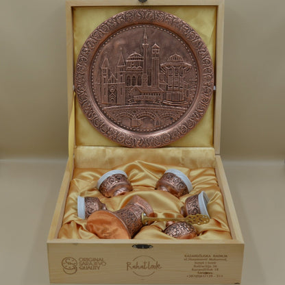 Coffee Set Copper Sarajevo - 4 Cups - Rahatlook®