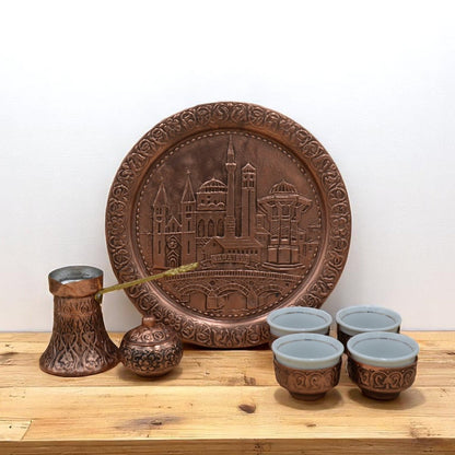 Coffee Set Copper Sarajevo - 4 Cups - Rahatlook®