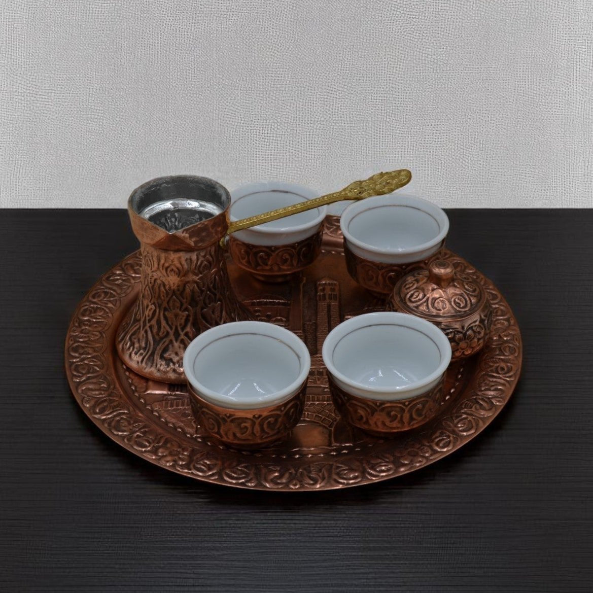 Coffee Set Copper Sarajevo - 4 Cups - Rahatlook®
