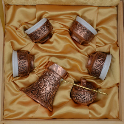 Coffee Set Copper Sarajevo - 4 Cups - Rahatlook®