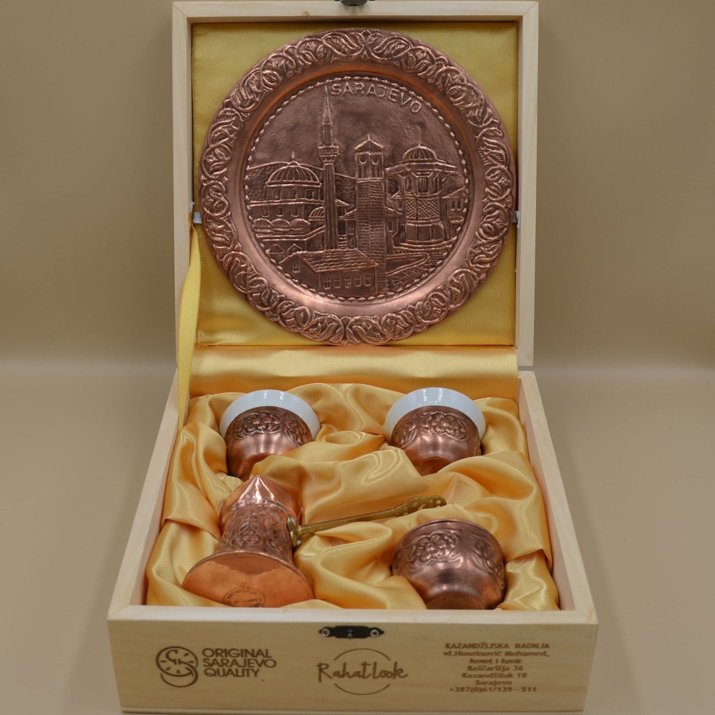 Coffee Set Sarajevo Landmarks - 2 Cups - Rahatlook®